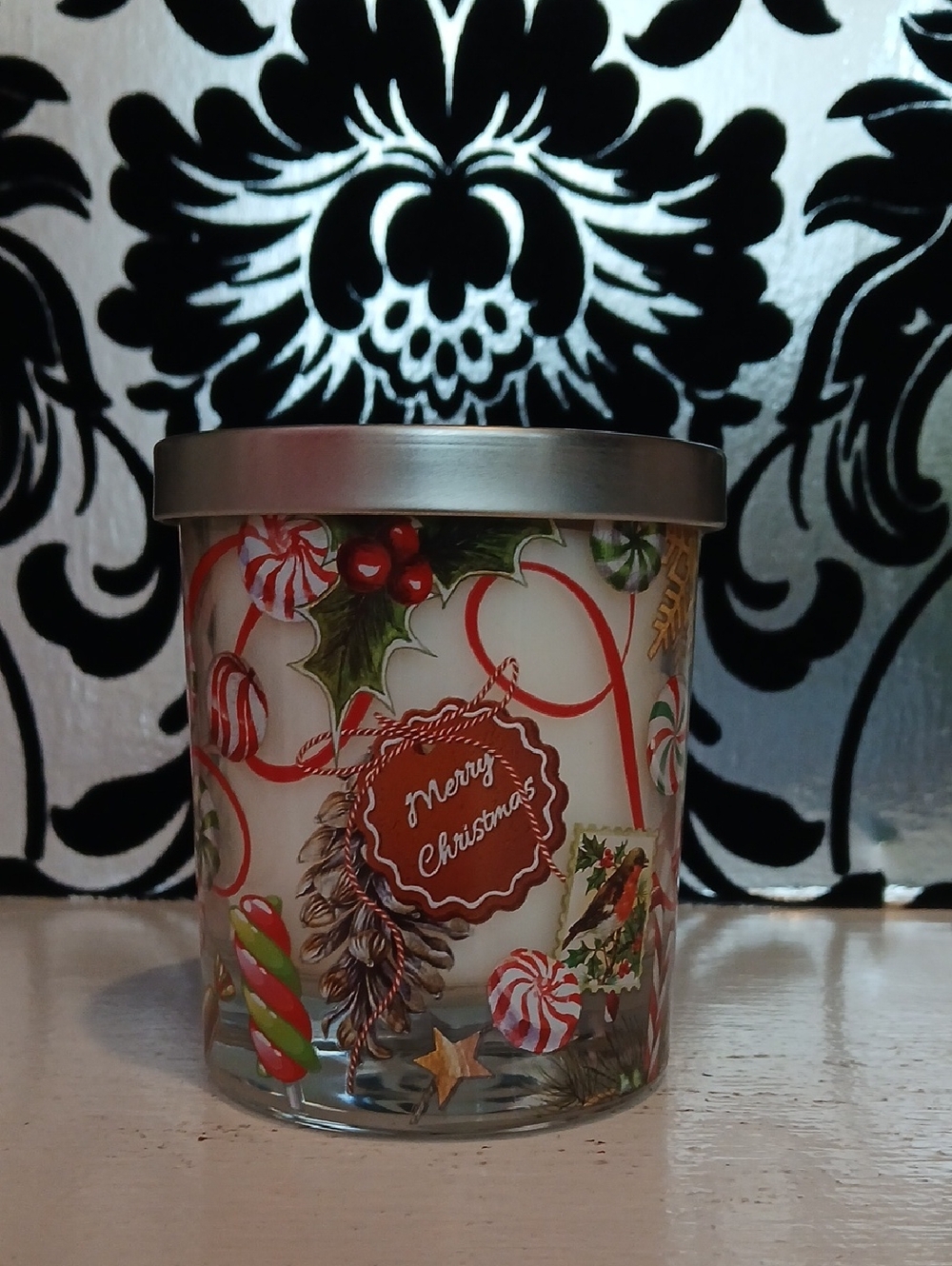 Peppermint Merry Christmas Candle